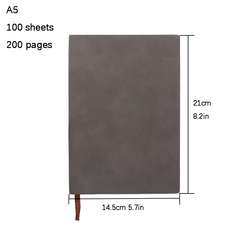 200 Pages Office Journaling Notebook A5 B5 PU Cover