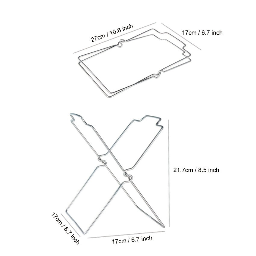 Stainless Steel Garbage Rack for Countertop Bathroom Bedroom Organization