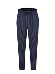 Men's Striped Casual Pants - Medium Size