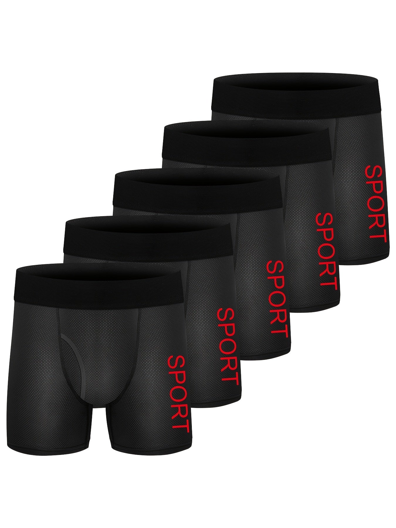 5pcs Boys Teen Casual SPORT Boxer Briefs Underwear
