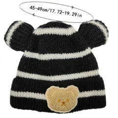 Warm Keeping Bear Hat for Kids 0-3 Years