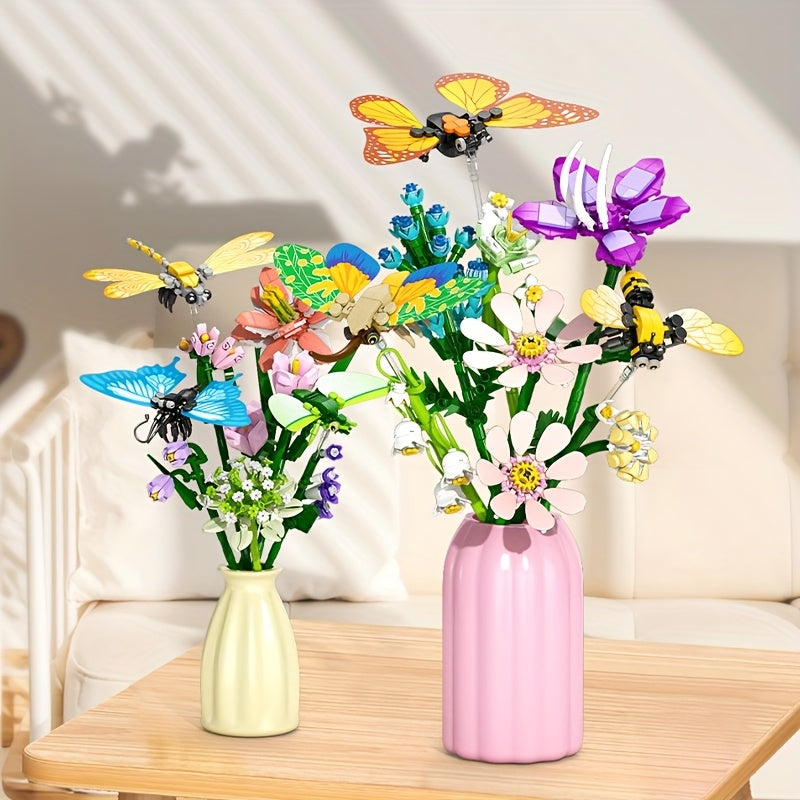 Building Block Insect Flower Series Ornament