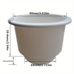 4pcs Plastic Cup Holder for Boat Car Marine RV Yacht Chair