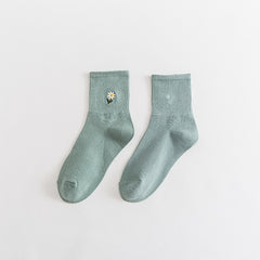 3 Pairs Girls Kids Crew Socks for Spring Autumn
