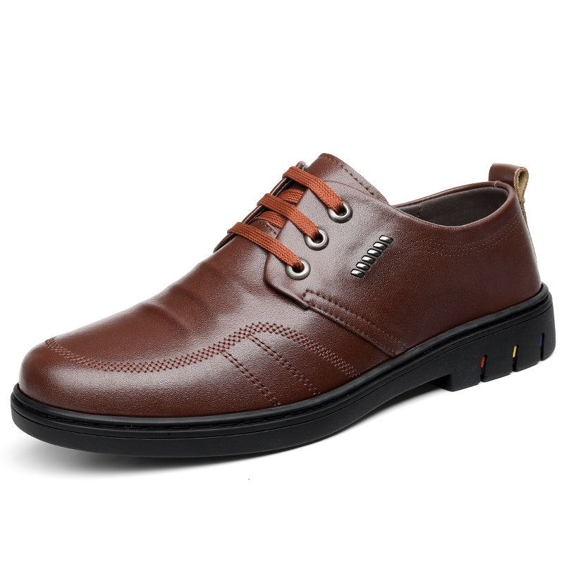 Men's Leather Derby Shoes Lace Up Business Formal
