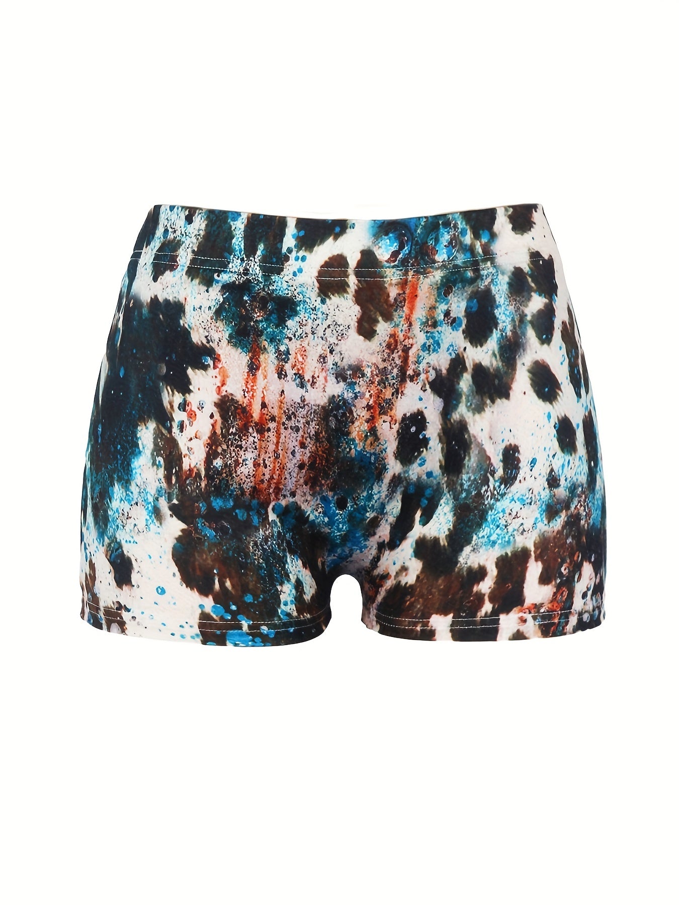 Sexy Shorts Women's Plus Funny Slogan Print Tie Dye