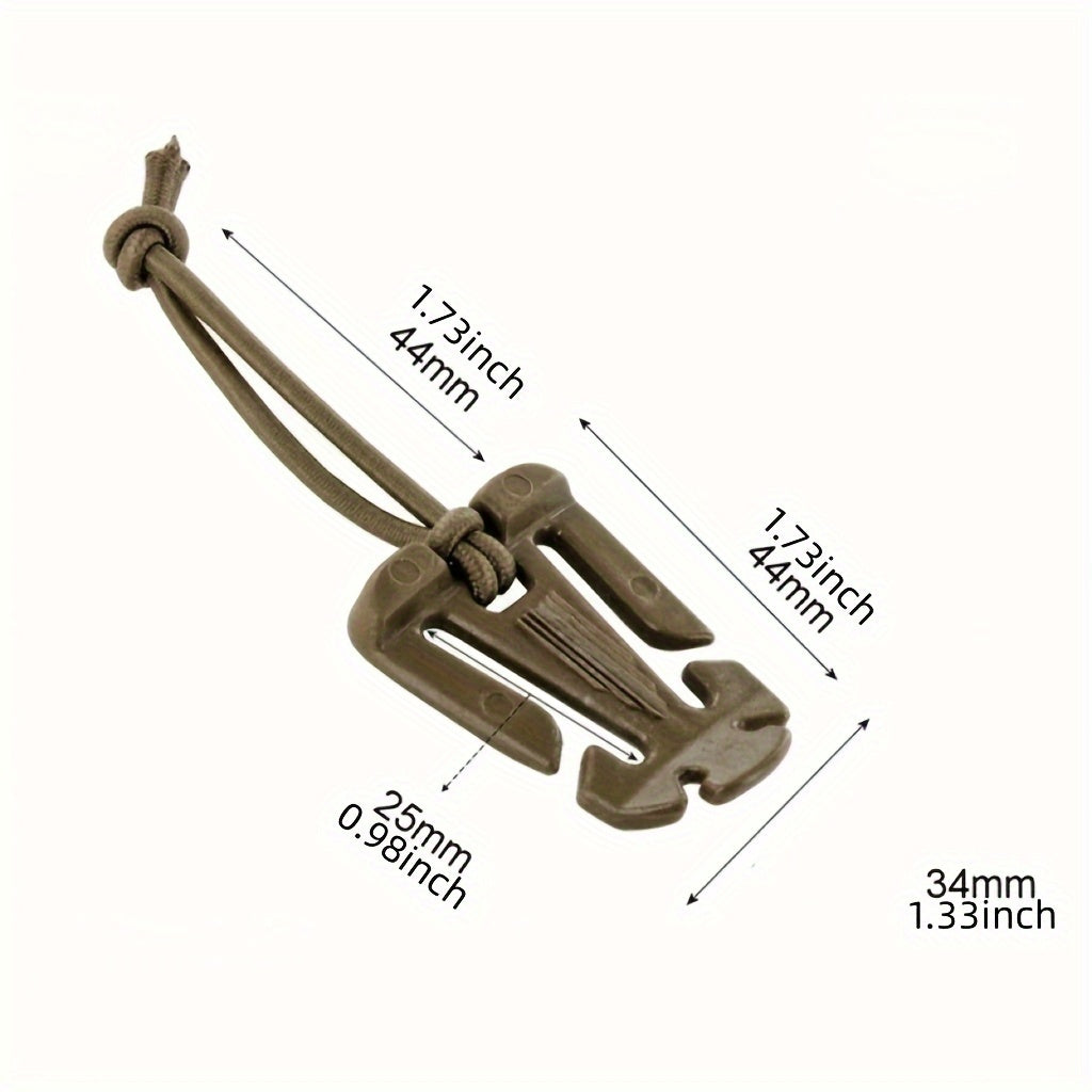 10pcs Elastic Rope Hanging Buckle for Camping Travel Backpack
