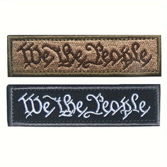 We The People Embroidered Morale Patch PVC Applique