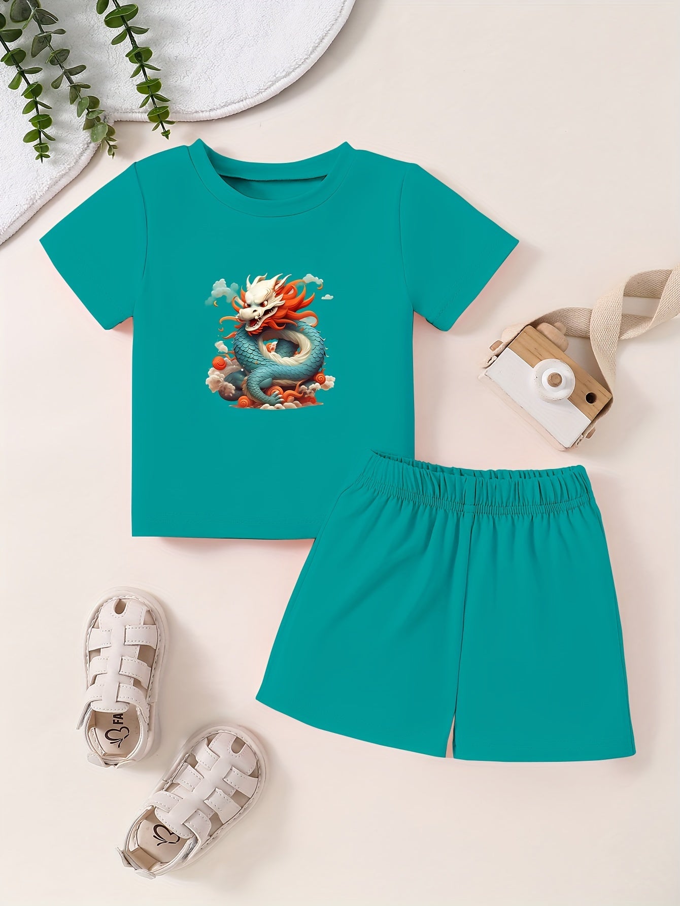 Toddler Kid Cartoon T-shirt & Pants Set