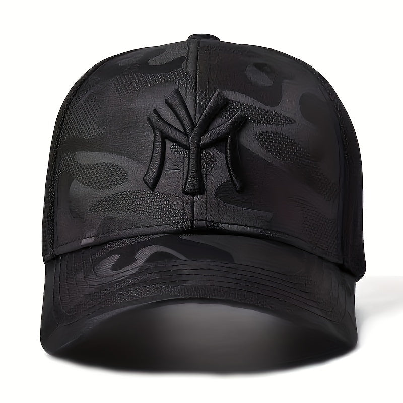 Embroidery Hip Hop Trucker Hat Mesh Baseball Cap Camo Sunshade Dad Hat
