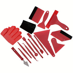 21pcs Car Vinyl Film Wrapping Tools Auto Squeegee Scraper Kit Decal Accessories