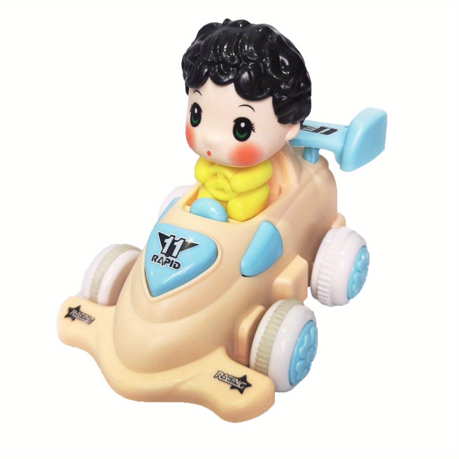 Cartoon Shaking Head Sports Car Toy for Kids