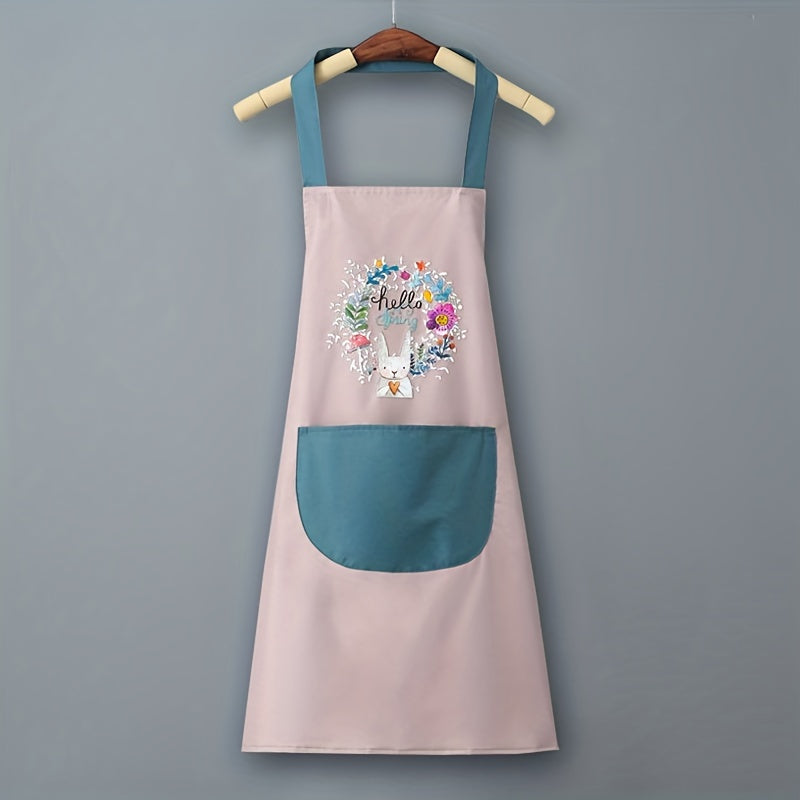 Polyester Waterproof Waist Apron Housework Kitchen Workwear