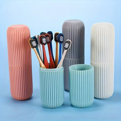 Camping Toothbrush Set Portable with Storage Box