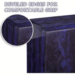 High Density Striped Yoga Blocks - Non Slip Yoga Bricks