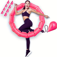Adjustable Smart Weighted Hoola Exercise Hoop for Adults & Kids