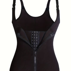 Tummy Control Shapewear Tank Top Zipper Open Bust Corset