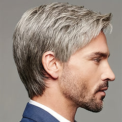 Men's Dress Up Short Wig Comfortable Daily Hair Extension