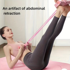 Yoga Pedal Puller Fitness Stretching Tensioner 4 Tubes Resistance Band