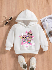 Baby Stylish Star Girls Graphic Sweatshirt Kids Spring Autumn Hoodie