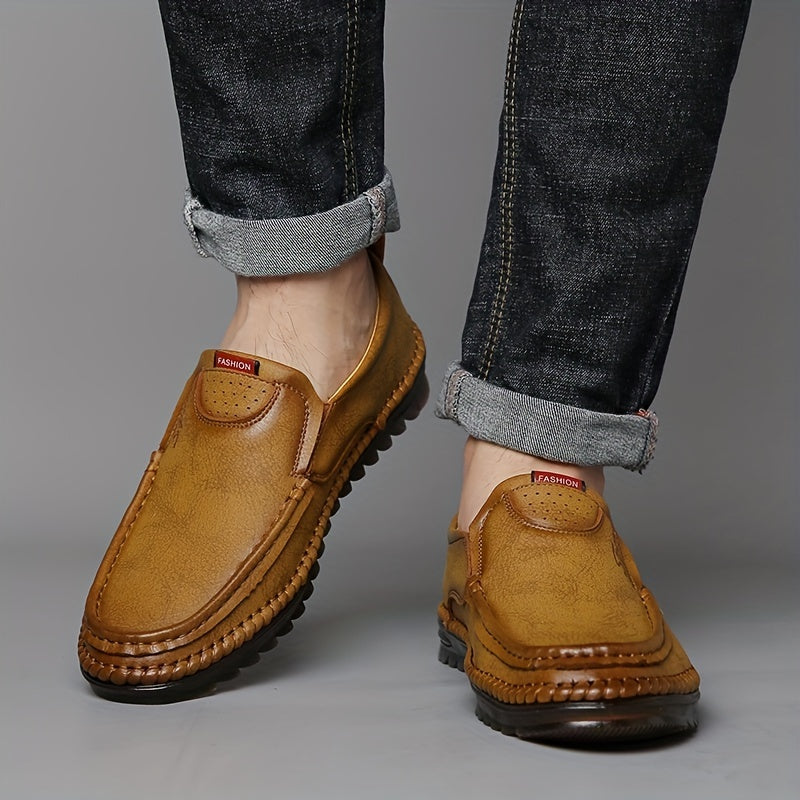 Men's Leather Loafer Casual Slip On Shoes for Spring/Autumn
