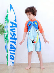 Boys Shark One piece Swimsuit Summer Kids Clothes