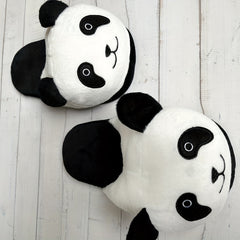 Women's Cartoon Animal Novelty Slippers Round Toe Fluffy Non-slip Home Shoes