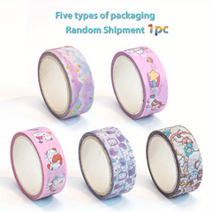 Cartoon Animal Plant Flower Washi Tape DIY Decorative 1.5m