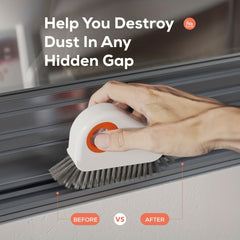 2 In 1 Small Cleaning Brush for Window Grooves & Door Tracks
