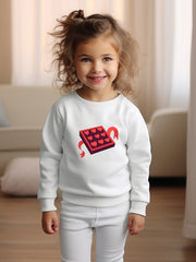 OERYUI Heart Chocolate Graphic Sweatshirt Kids Clothes Christmas