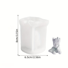 3D Epoxy Resin Craft Silicone Molds Candle Making DIY Tree Man Resin Casting