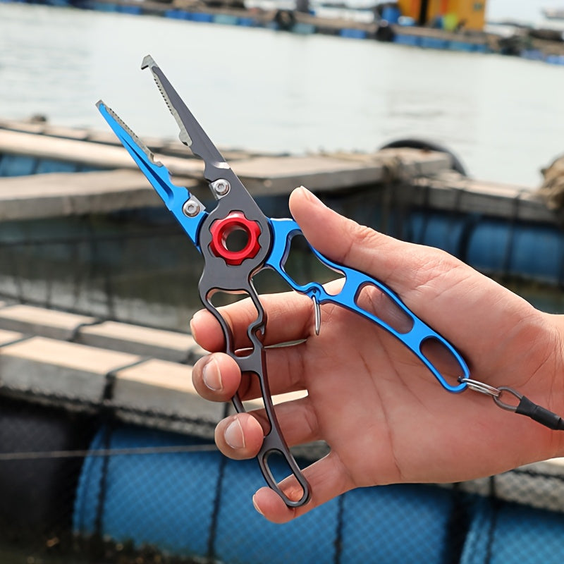 Outdoor Fishing Pliers With Lock Rust-proof Fishing Line Cutter