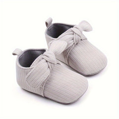 Girl's Slip On Walking Shoes With Bowknot