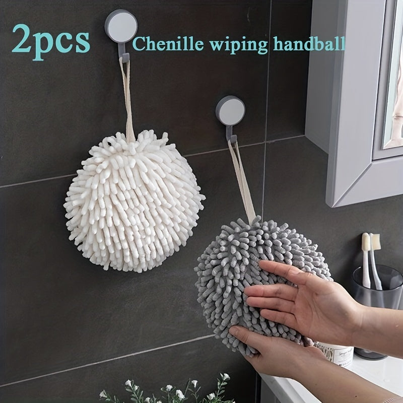 2pcs Large Quick Dry Hand Wipe Towel for Bathroom Kitchen