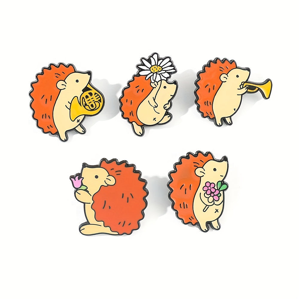 Animal Concert Hedgehog Brooch Metal Sense Costume Bag Accessories