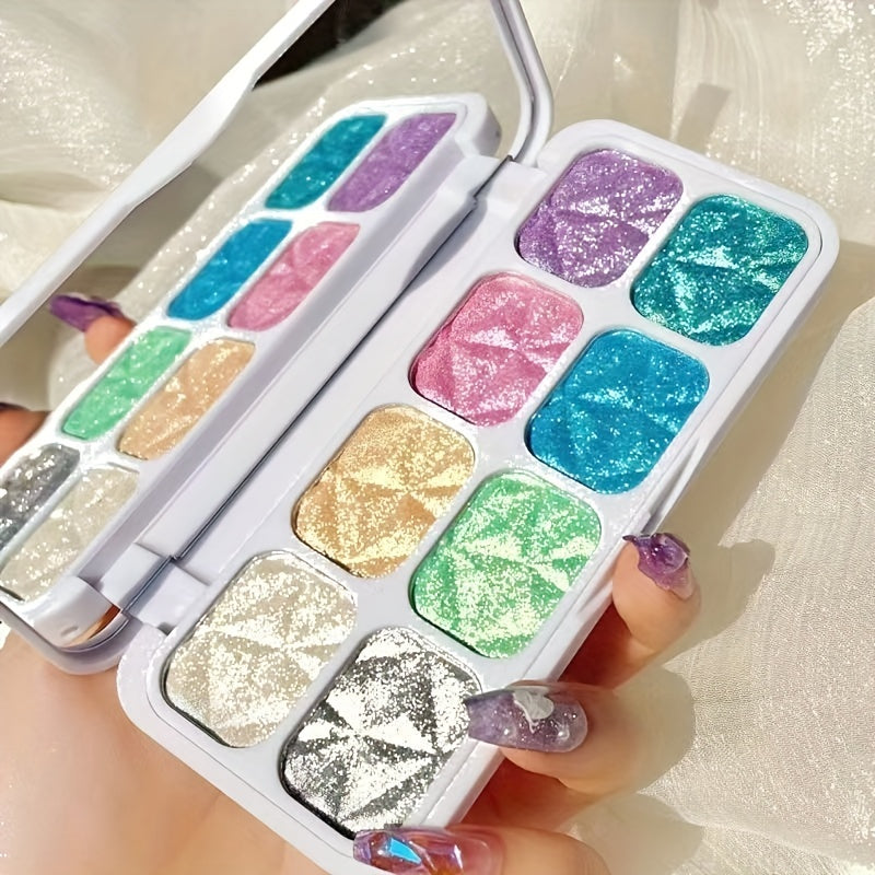 8-Color Chameleon Glitter Eyeshadow Palette for Macaron Makeup