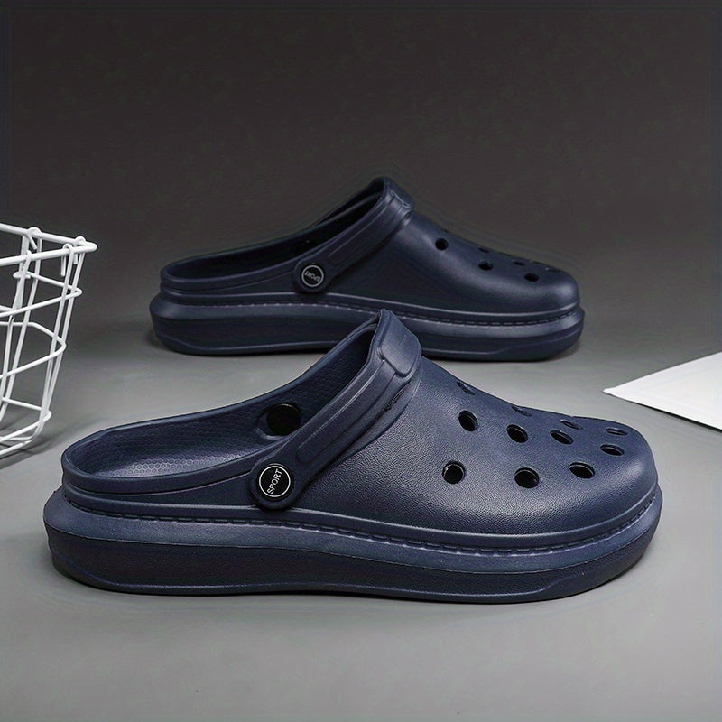 Men's Lightweight Comfy Clogs Hollow Out Non Slip Garden Shoes