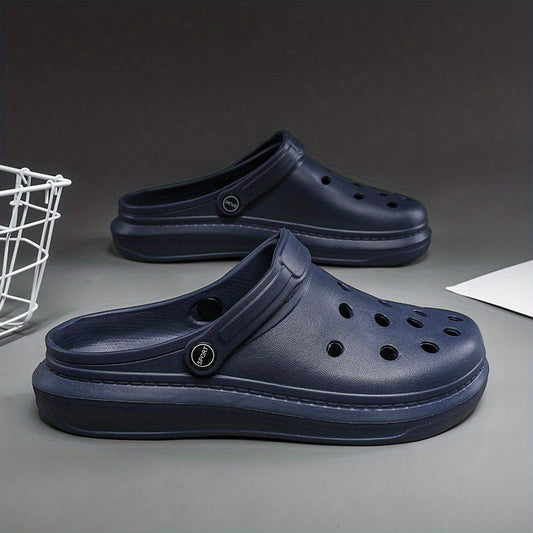 Men's Lightweight Comfy Clogs Hollow Out Non Slip Garden Shoes