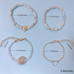 Adjustable 14K Plated Bracelet Kit for Women & Girls