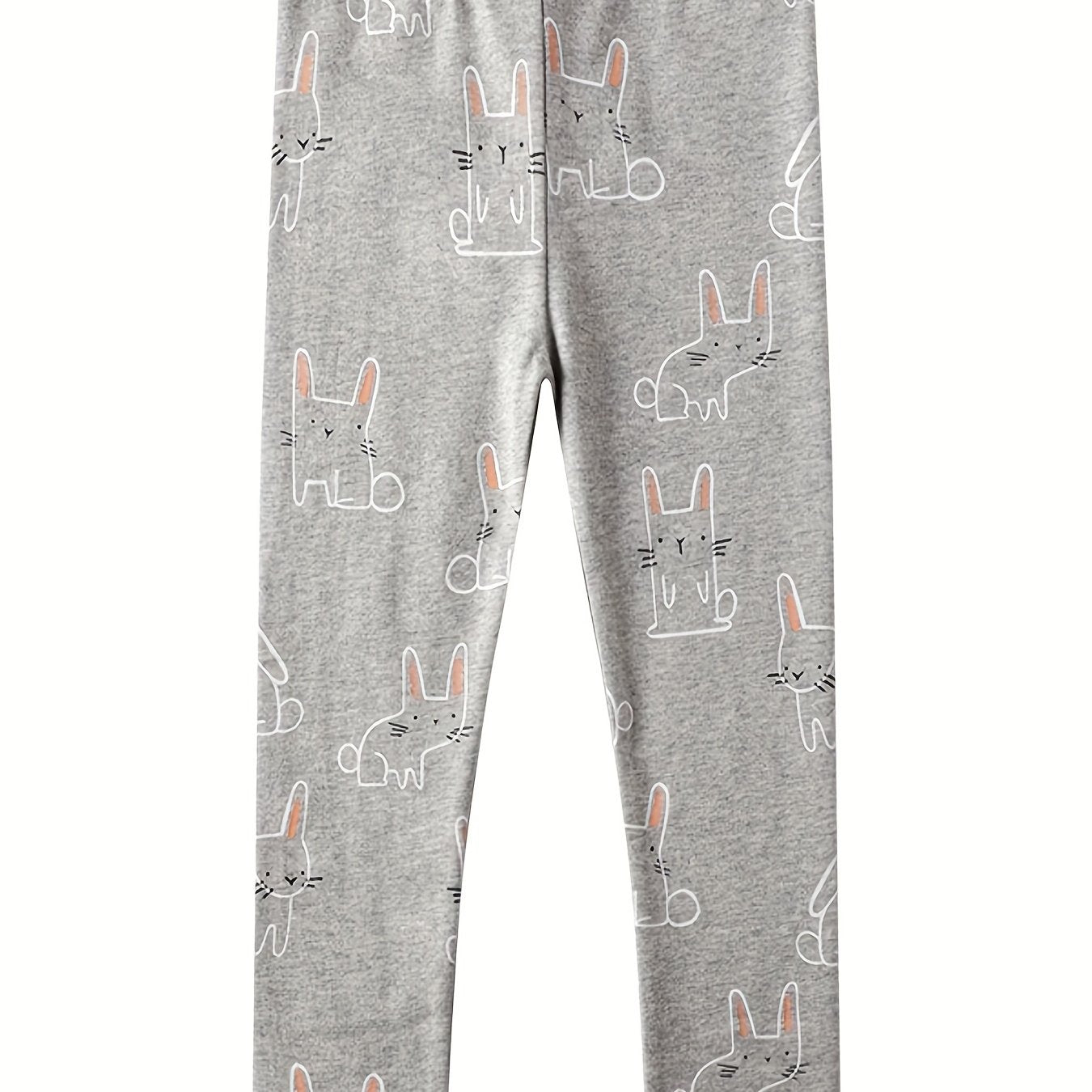Toddler Baby Girls' Rabbit Graphic Leggings Pants