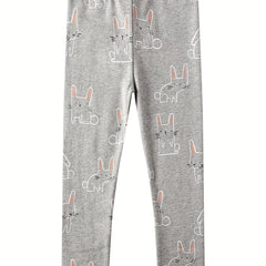 Toddler Baby Girls' Rabbit Graphic Leggings Pants