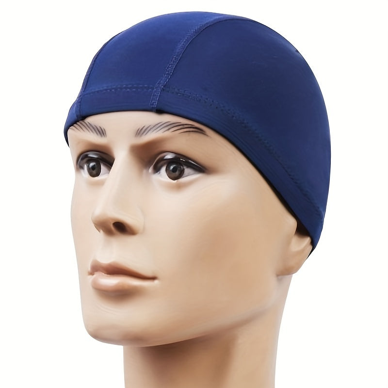 Ultra Thin Cloth Swim Cap with Ear Protection - Unisex Elastic Headband