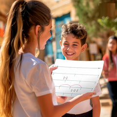 10Pack Fraction Dry Erase Number Line Small Board Sheets Math Teacher Classroom