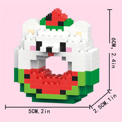3D Animals Blocks Toys Sheep Fox Chicken Samoyed Rabbit Mouse
