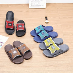 Men's Casual Non Slip Slides Slippers Open Toe Indoor Outdoor Beach Shower Shoes