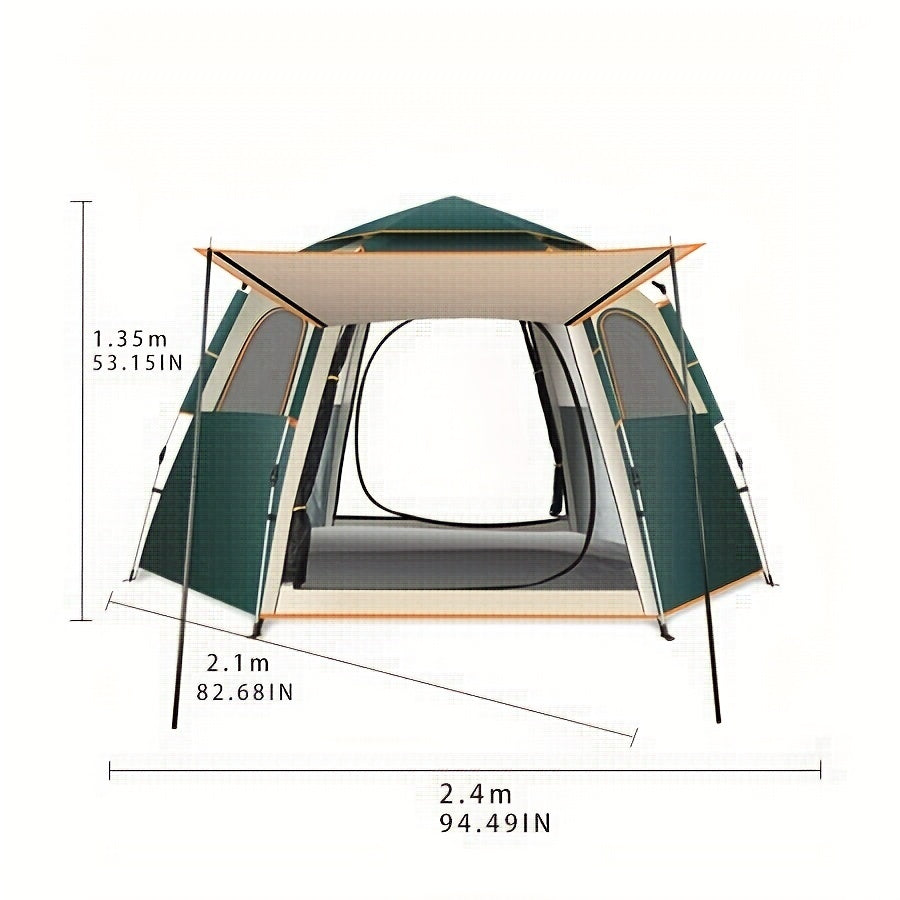 Portable Hexagonal Tent Quick Opening Durable Tent For Outdoor Camping
