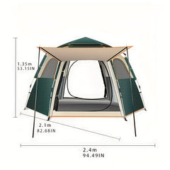 Portable Hexagonal Tent Quick Opening Durable Tent For Outdoor Camping