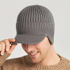 Winter Thickened Ear Protection Knitted Hat Windproof Pullover Hat