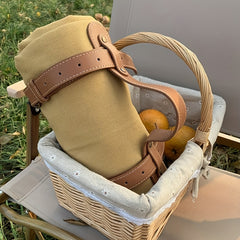 Durable Picnic Mat with Leather Handle for Outdoor Camping