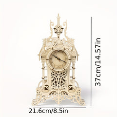 3D Wooden Puzzle Bell Tower Building Kit 54pcs DIY Handicraft